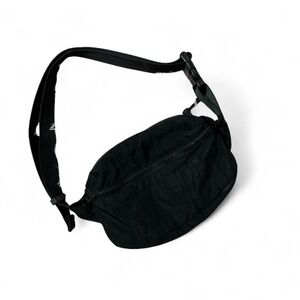 Black Nylon Belt Bag Crossbody‎ Bag Fanny Pack Travel Essentials